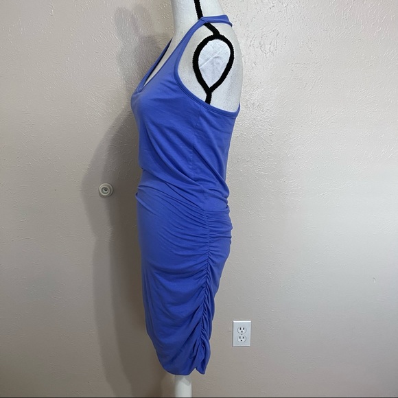 SOLD M Athleta Baja Purple Ruched Racerback Mini Dress - Picture 6 of 12